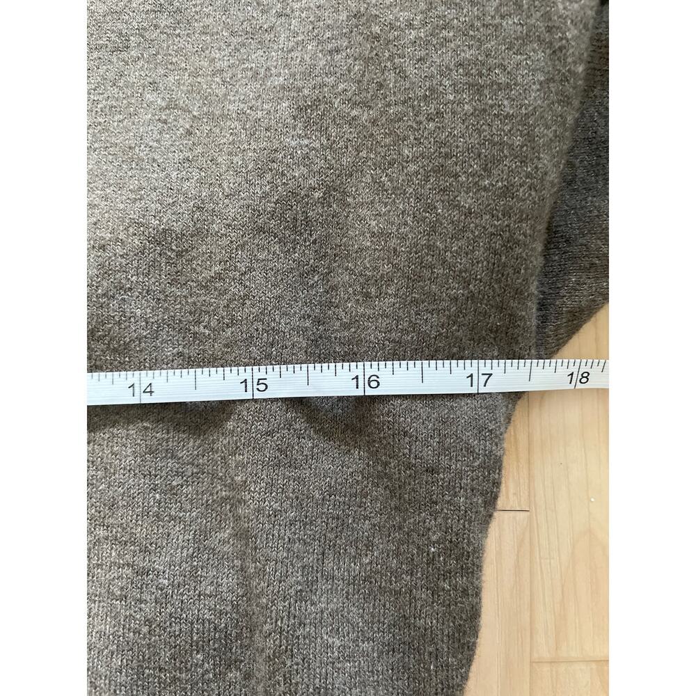 intimissimi knit pullover long sleeve dress with zipper and lace/ Brown/S - Picture 5 of 9